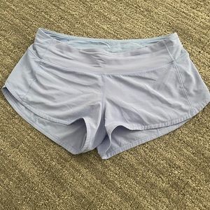 Lululemon speed up low-rise lined short 2.5” in berry mist